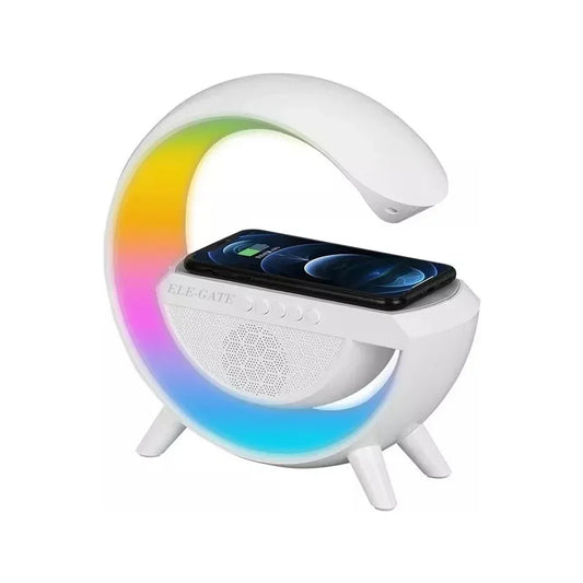 [GDL] G-shaped  speaker with FM radio, wireless charger and RGB light /