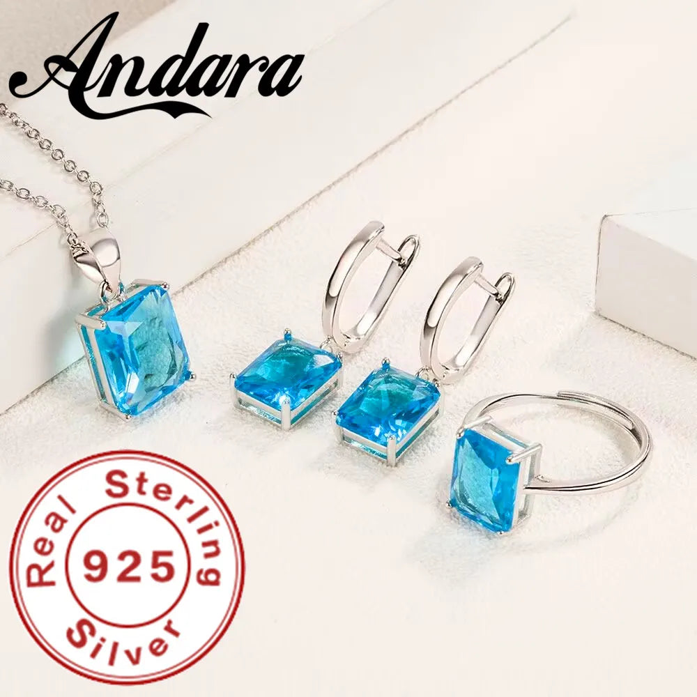 925 Sterling Silver Heart Jewelry Set