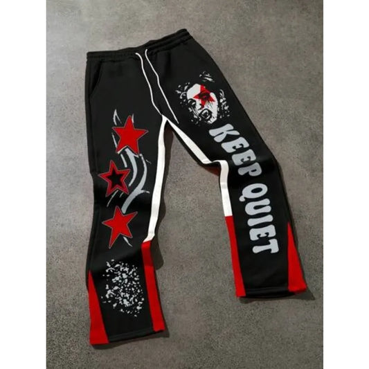 New 3D cartoon printed mesh breathable and fashionable European and American style casual sports pants for adults and children