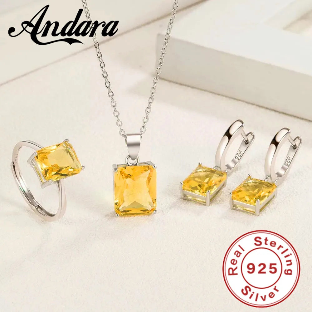 925 Sterling Silver Heart Jewelry Set