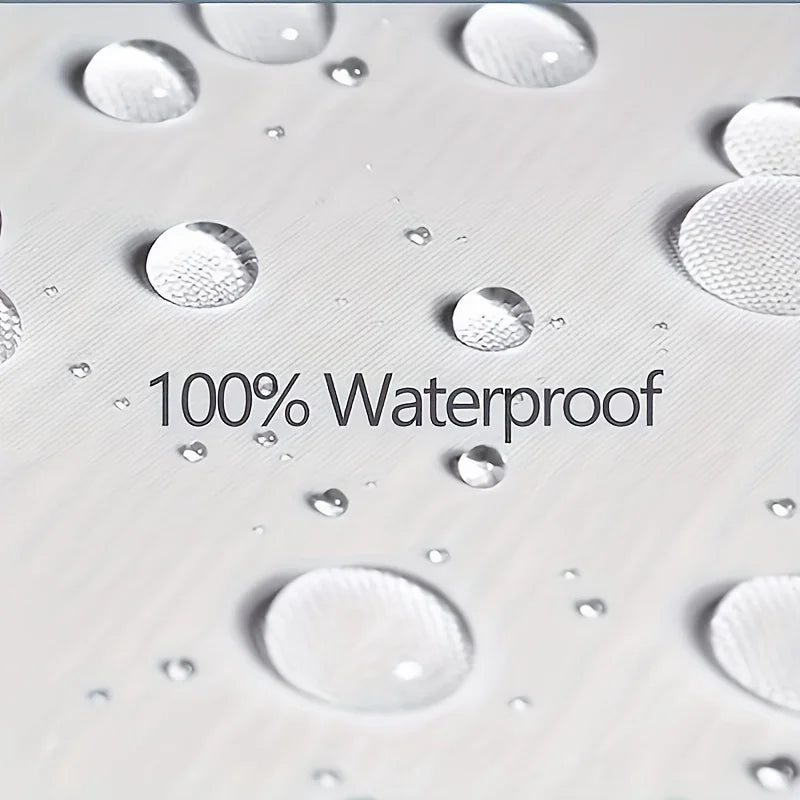 Ocean Shower Curtain with Inspirational Thoughts and Prayers, Bathroom Decorative Shower Curtain, Waterproof Shower Curtain with