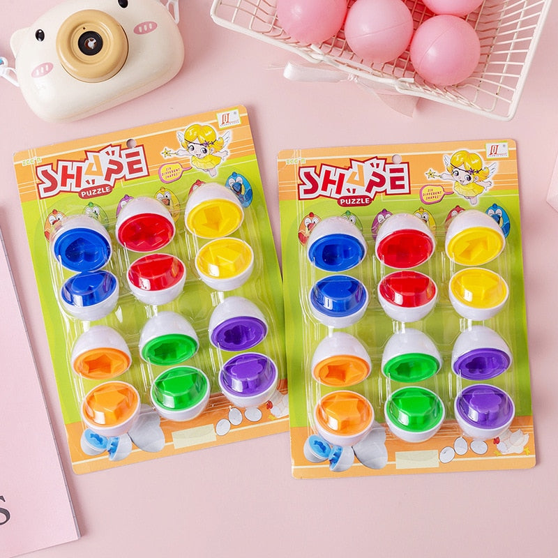 Baby Montessori Learning Educational Toy Smart Egg Toy Games Shape Matching Cognition Sorters Toys For Kids Children