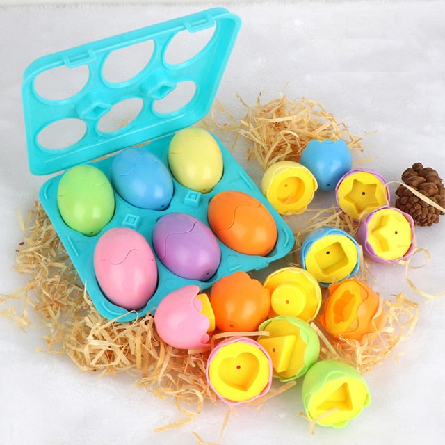 Baby Montessori Learning Educational Toy Smart Egg Toy Games Shape Matching Cognition Sorters Toys For Kids Children