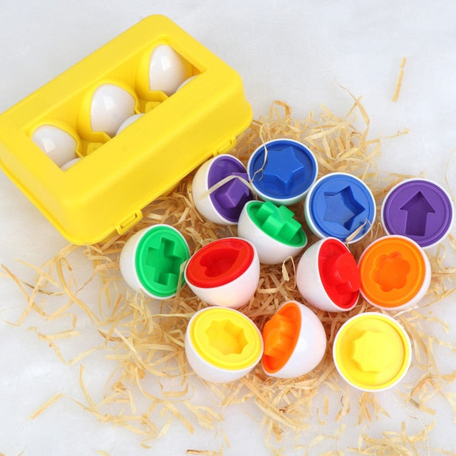 Baby Montessori Learning Educational Toy Smart Egg Toy Games Shape Matching Cognition Sorters Toys For Kids Children